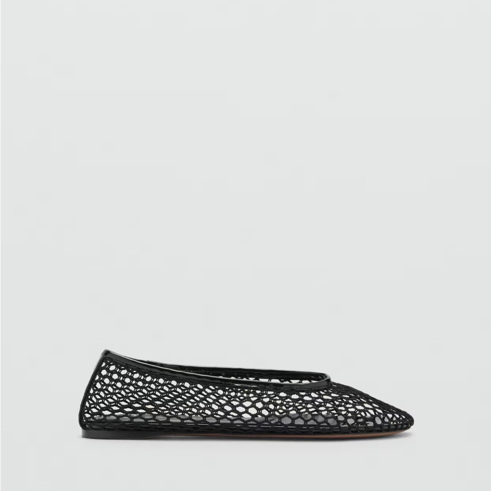 Mango Black Mesh Flats - Picture 3 of 4